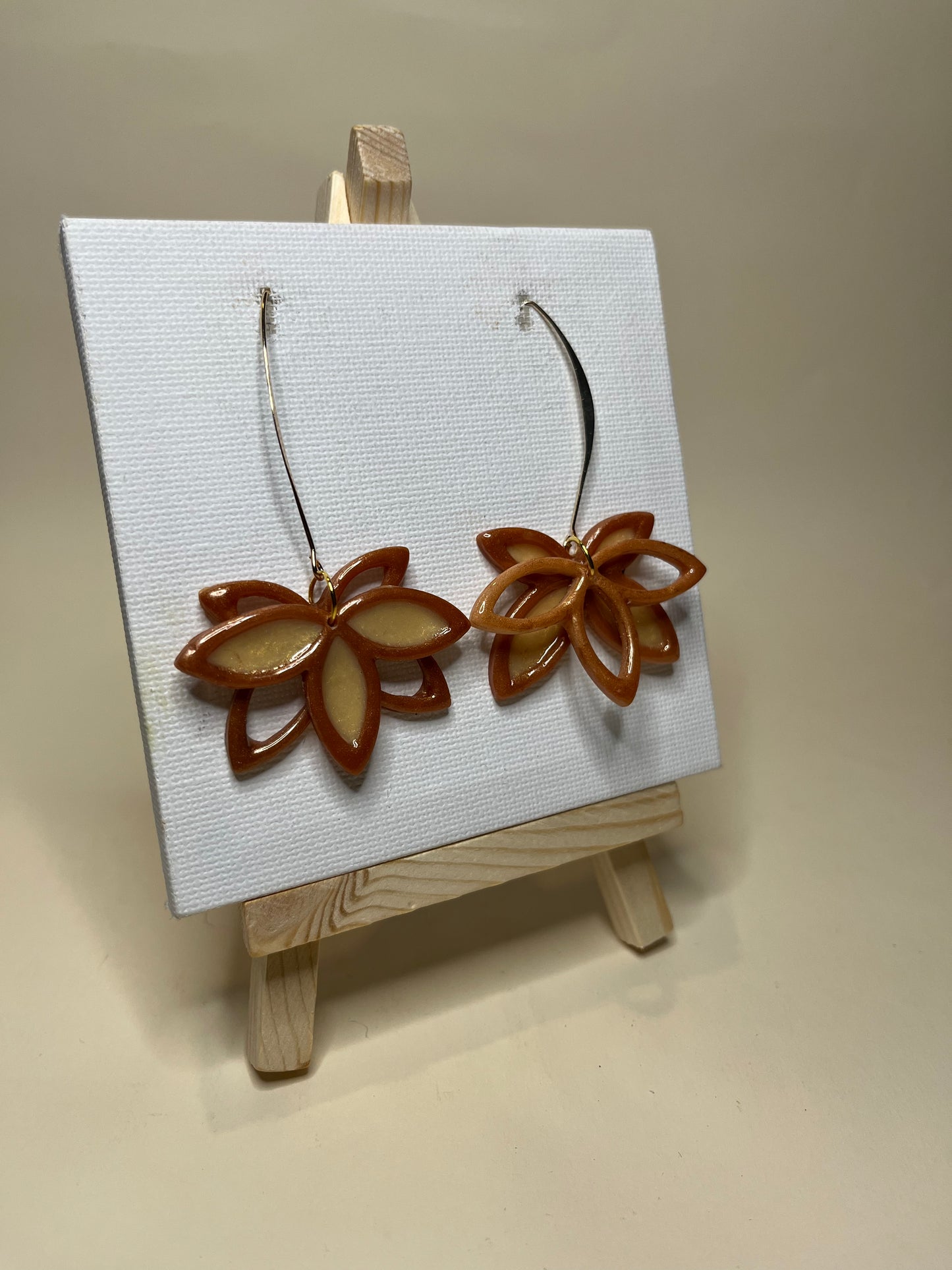 Pendientes Flor Calada Oro