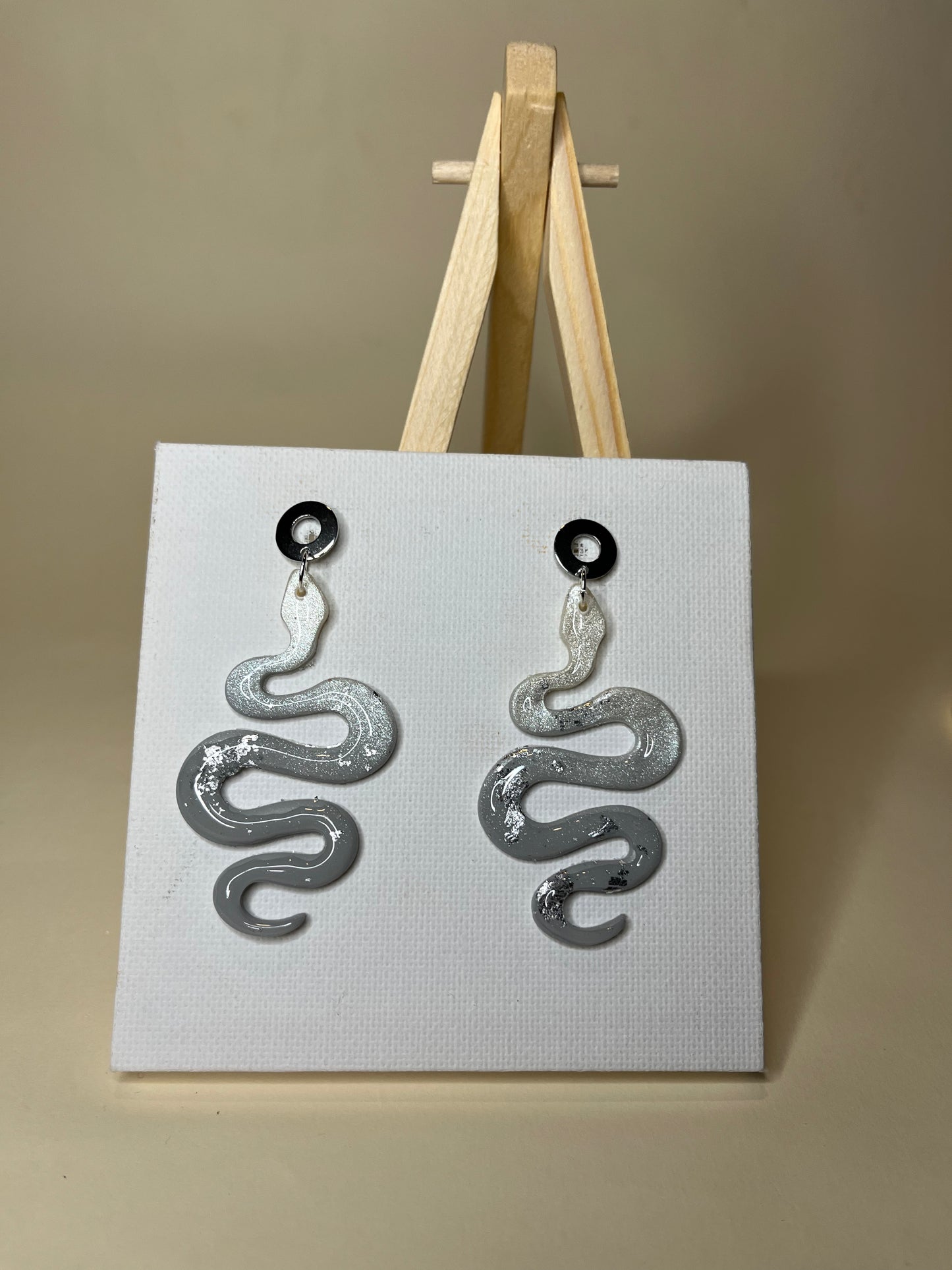 Pendientes Serpiente Plata