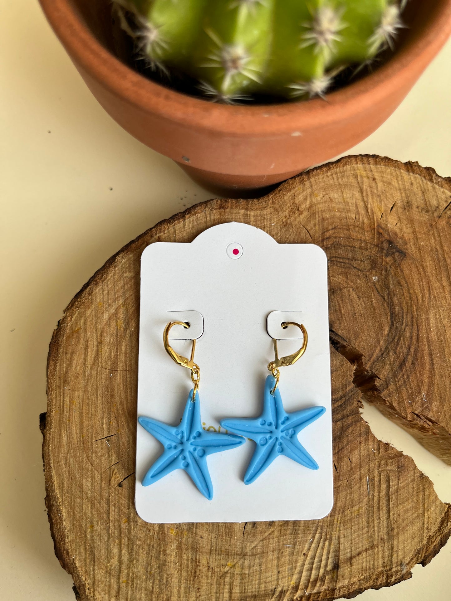 Pendiente Estrella Mar Azul