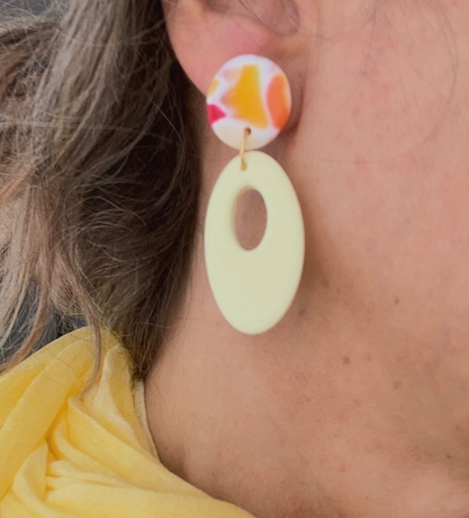 Pendiente Charm Amarillo