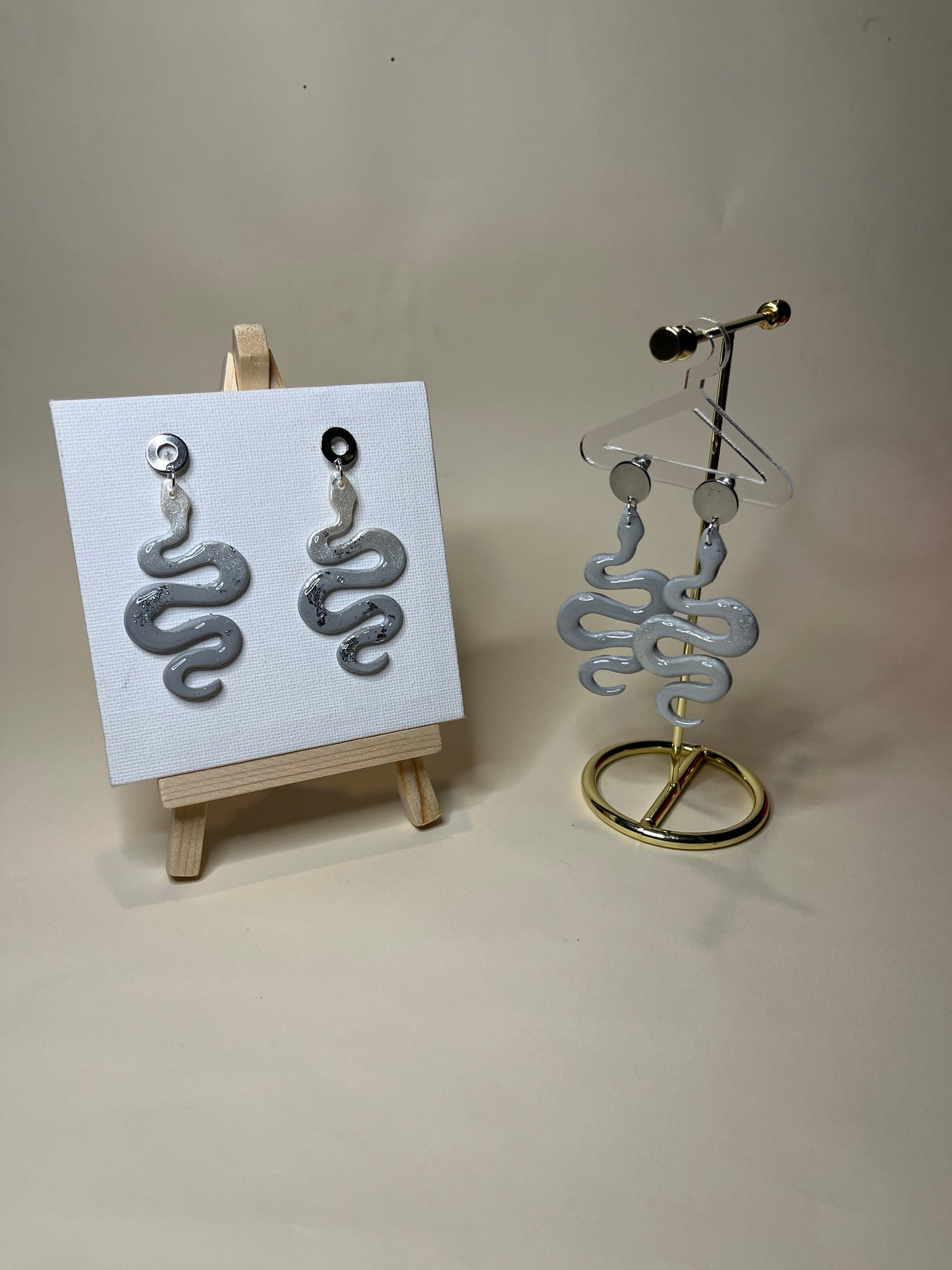 Pendientes Serpiente Plata