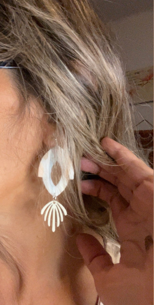 Pendiente Colección Mármol Gris