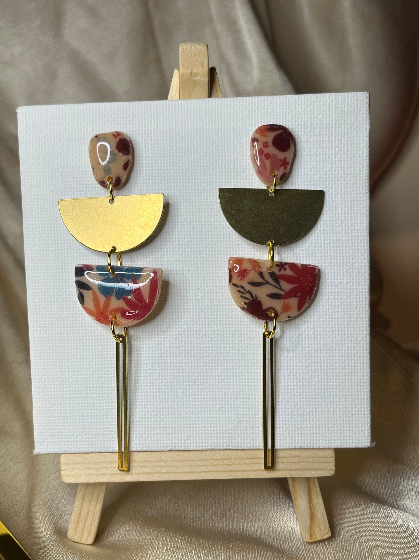 Pendiente Floral Largo