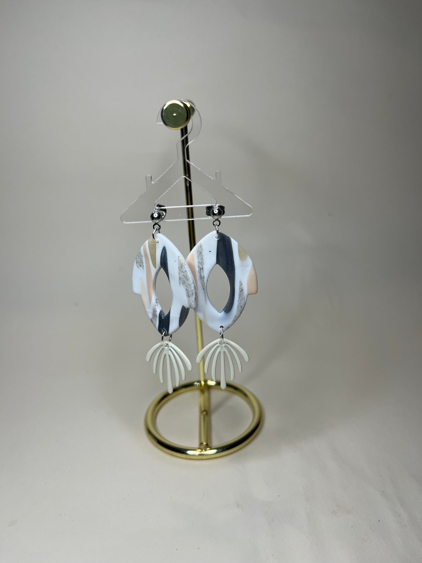 Pendiente Colección Mármol Gris