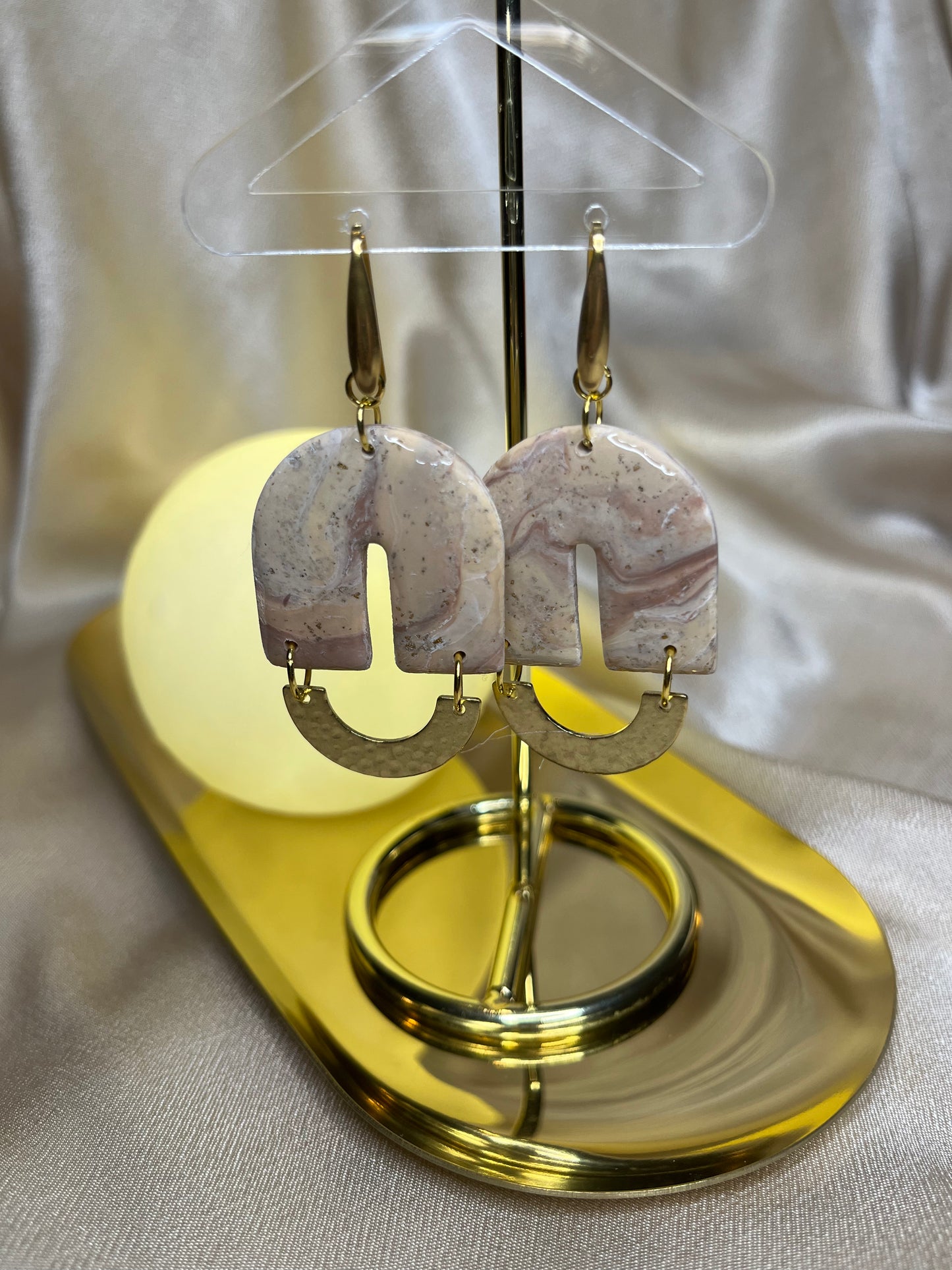 Pendiente Susan Beige