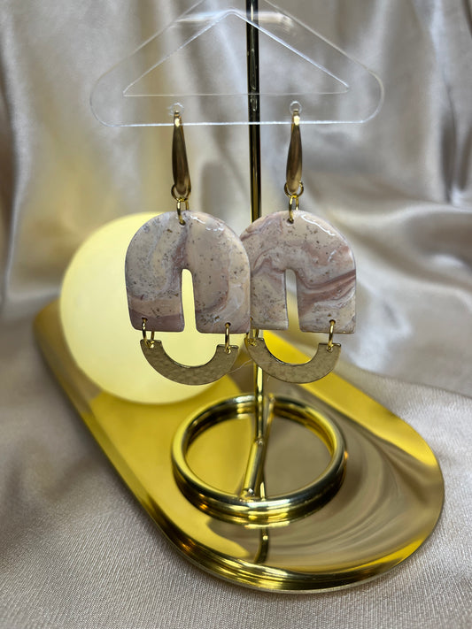 Pendiente Susan Beige