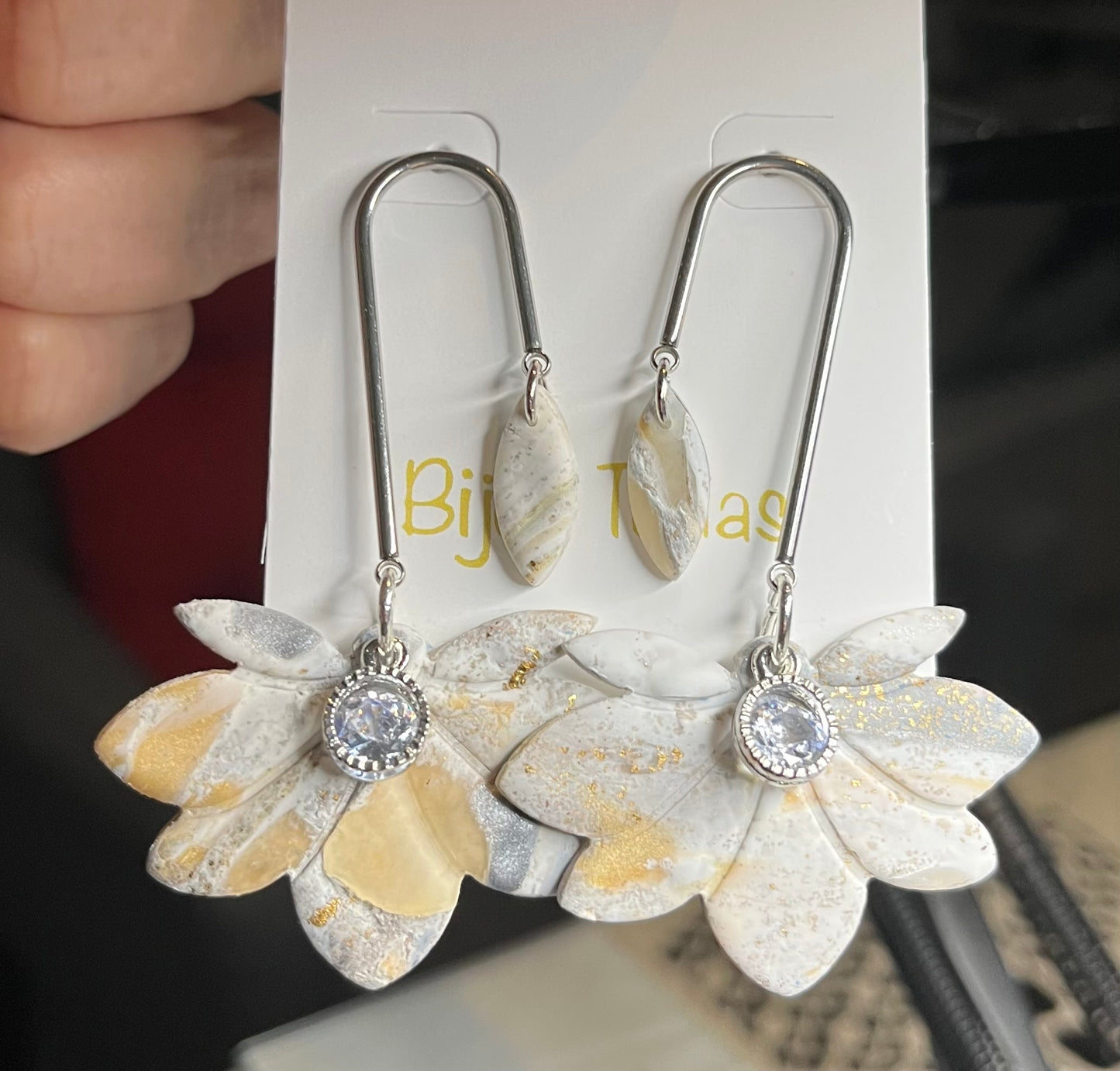 Pendiente Mármol Brillante