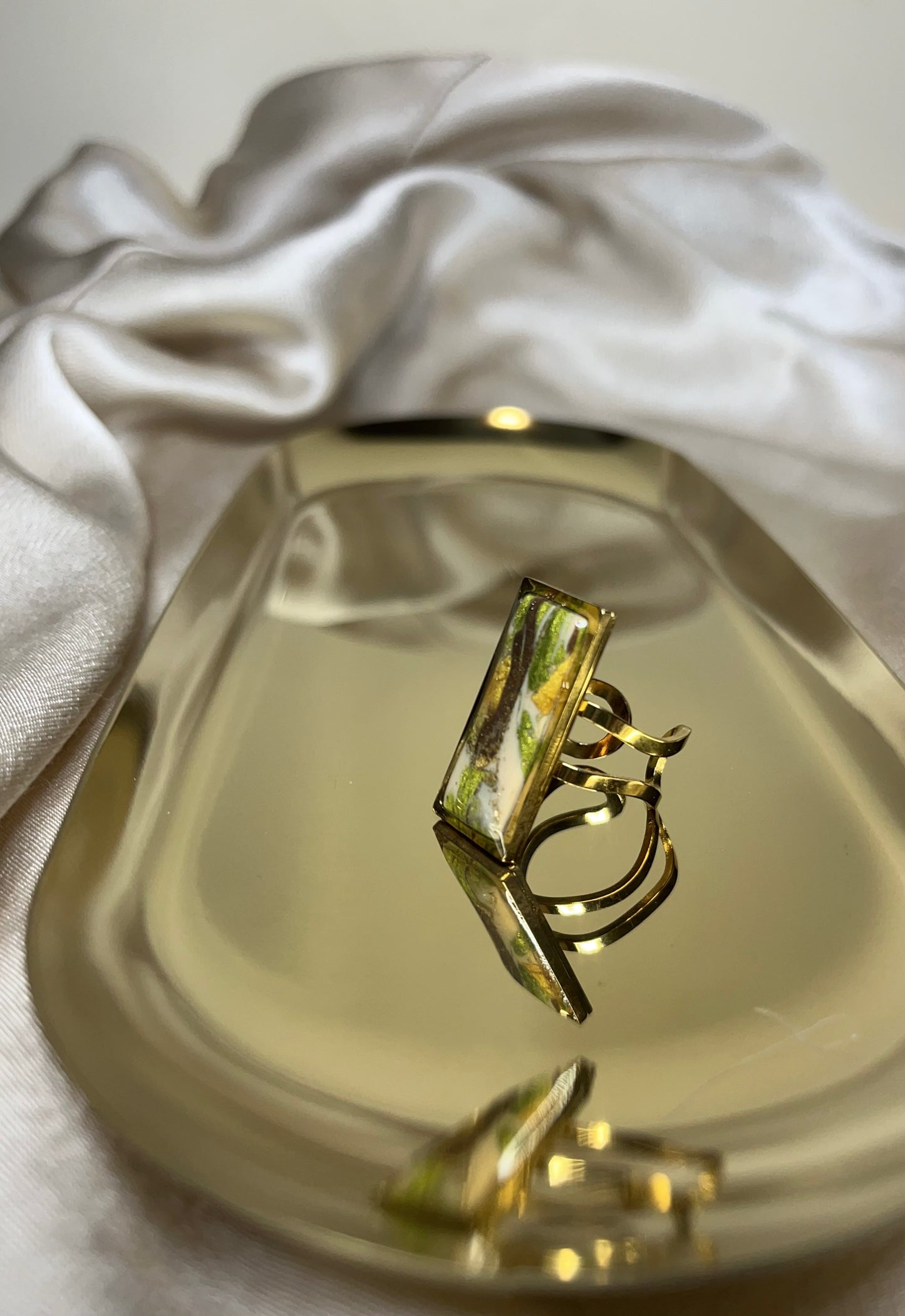 Anillo Camuflaje Rectangular