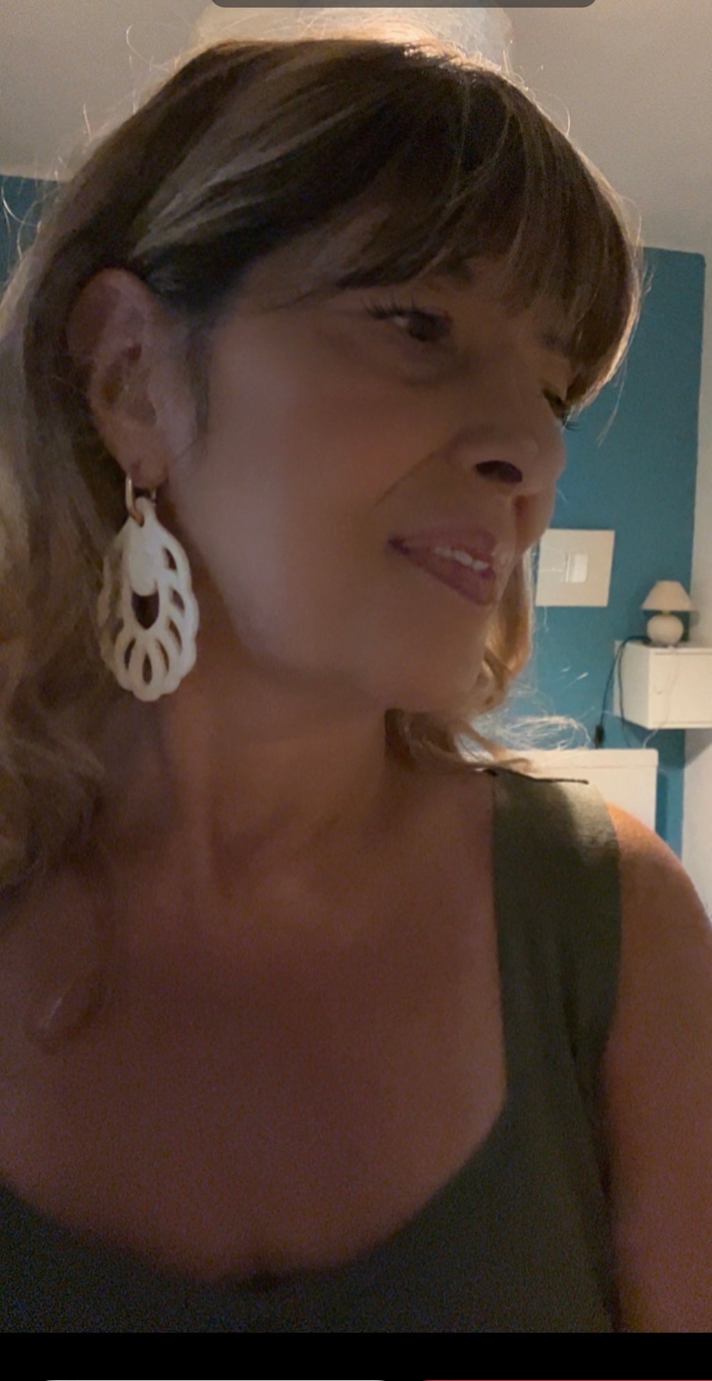 Pendiente Aire Taupe