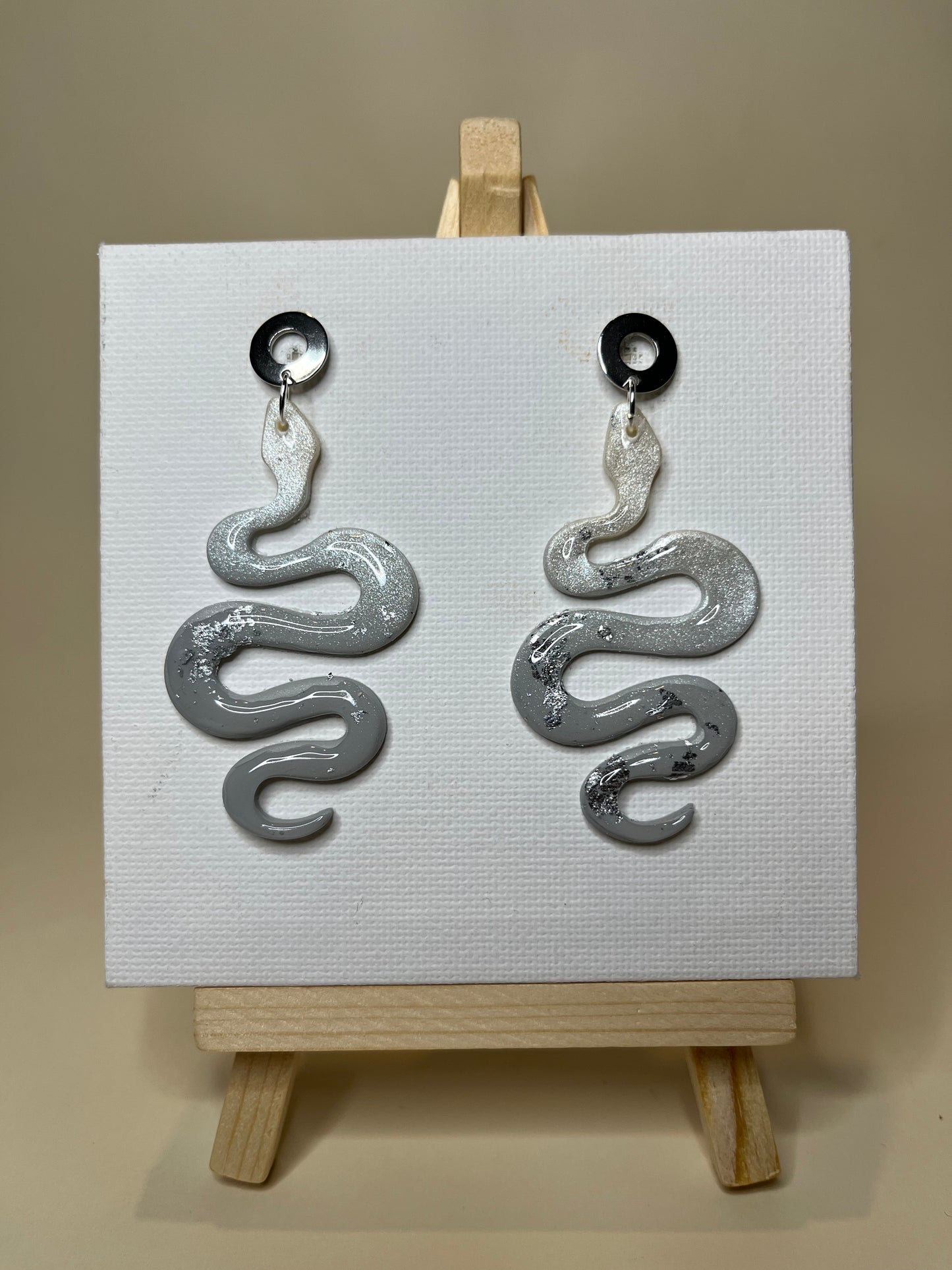 Pendientes Serpiente Plata