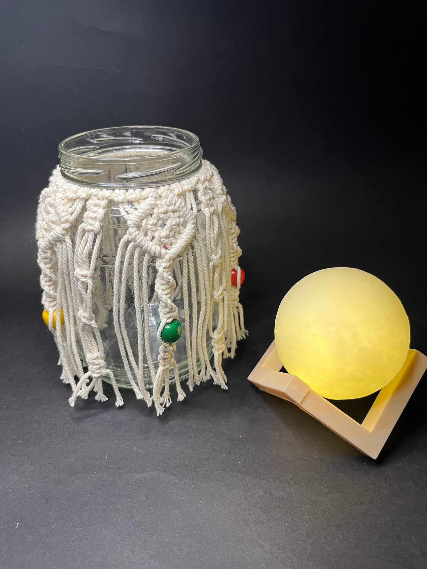 Portavelas Macramé Bohemio