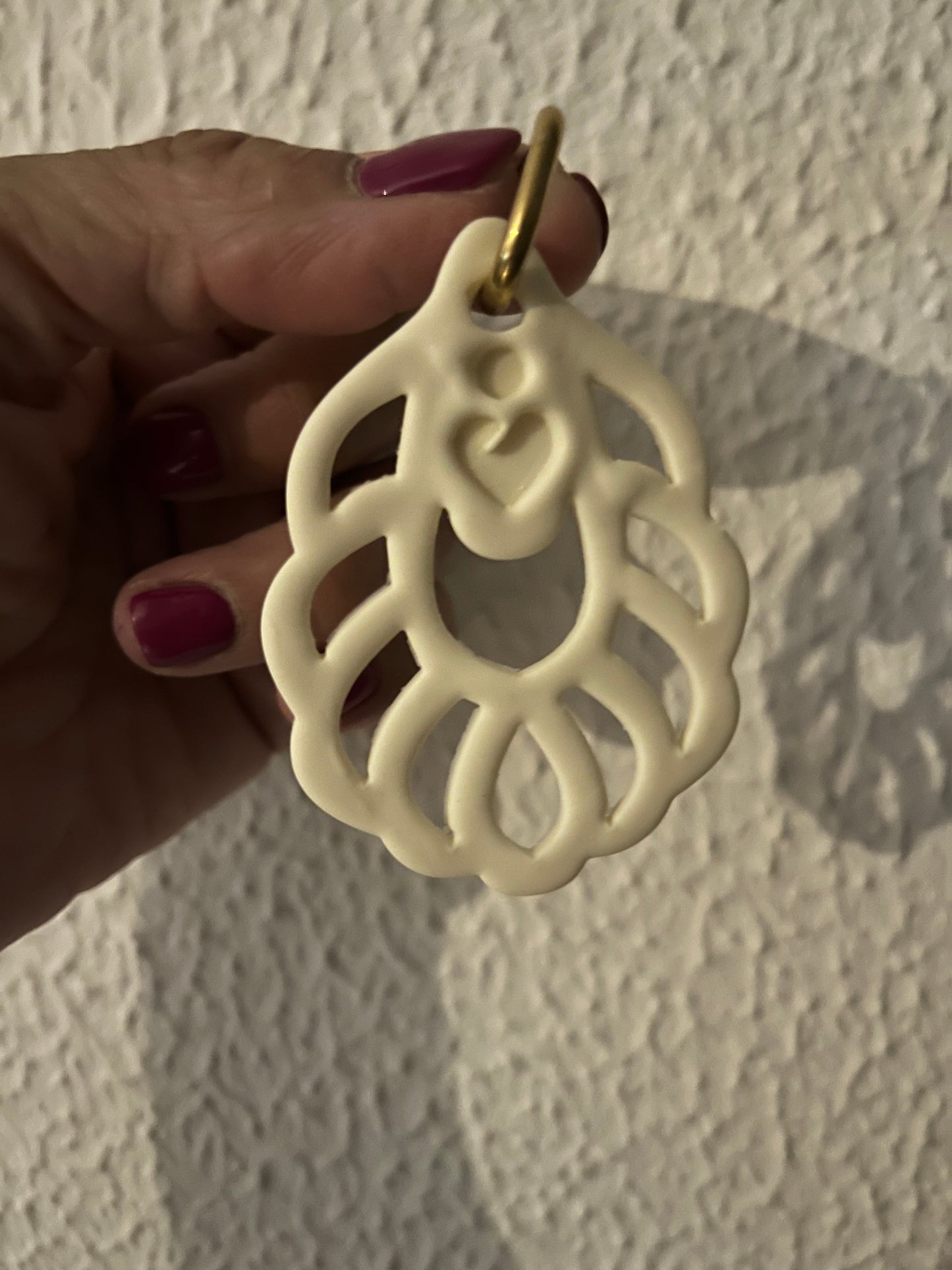 Pendiente Aire Beige