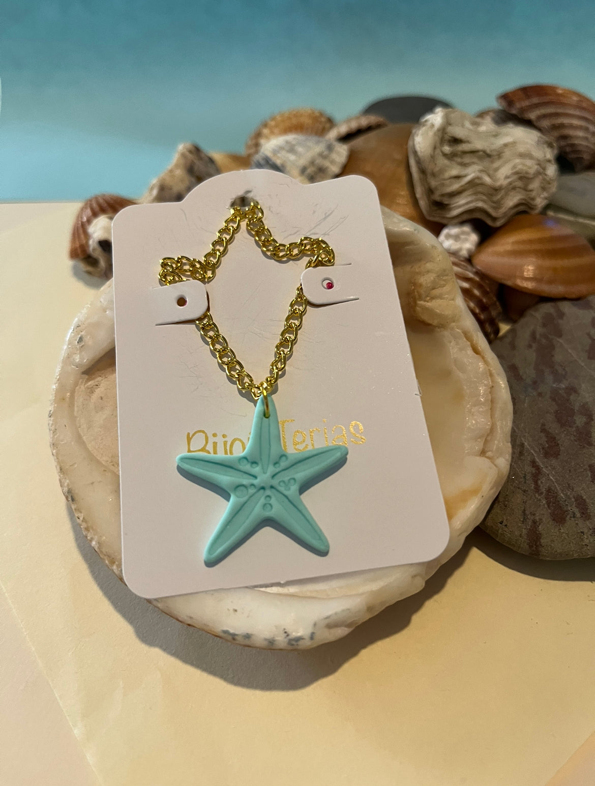 Conjunto Collar y Pendientes Estrella Mar