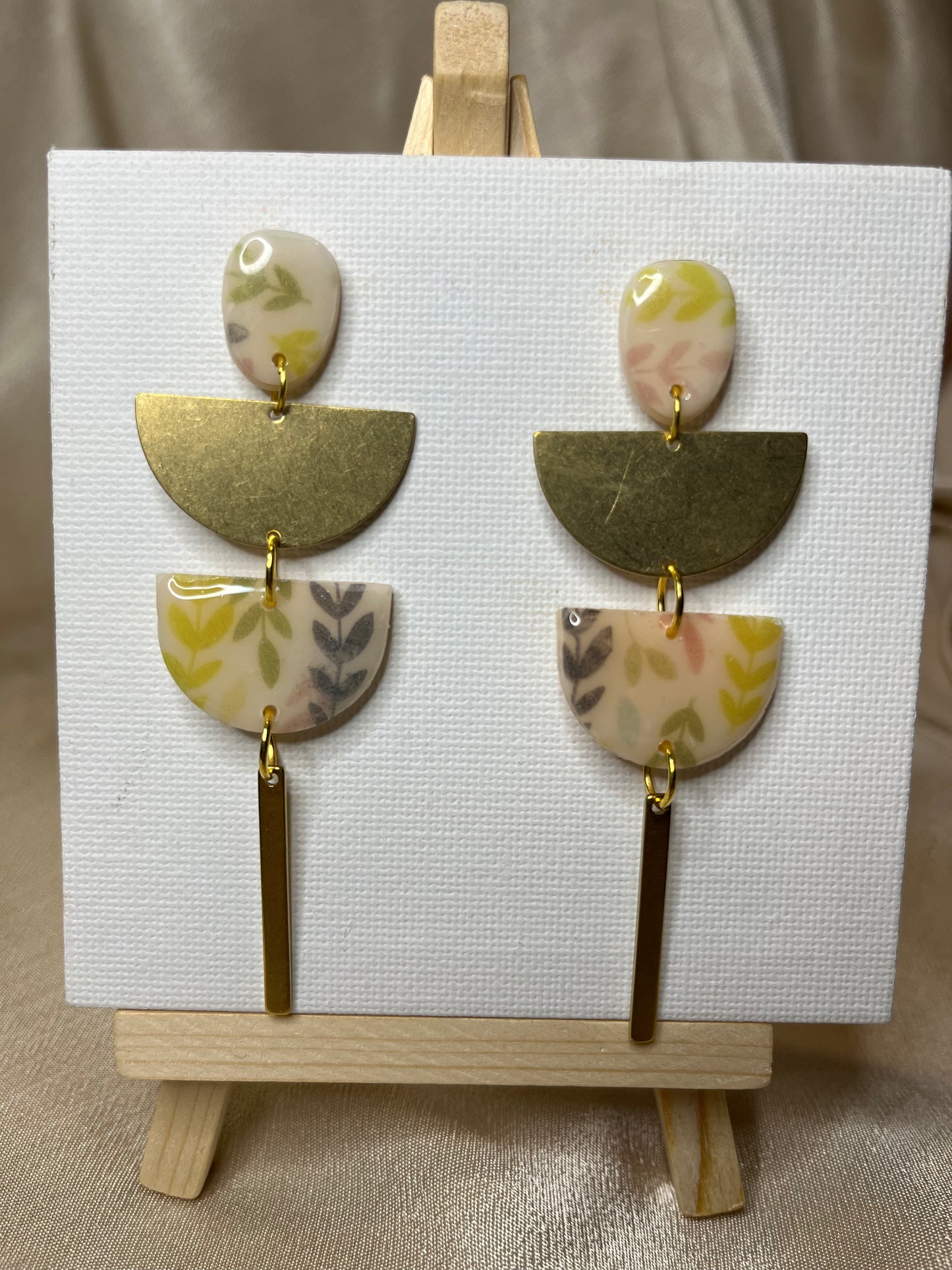 Pendiente Hojitas Largo