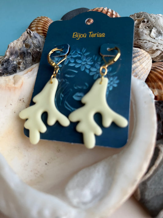 Pendiente Coral Amarillo Modelo 1