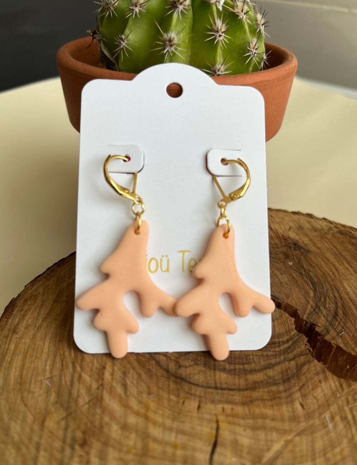 Pendiente Coral Peache Modelo 1