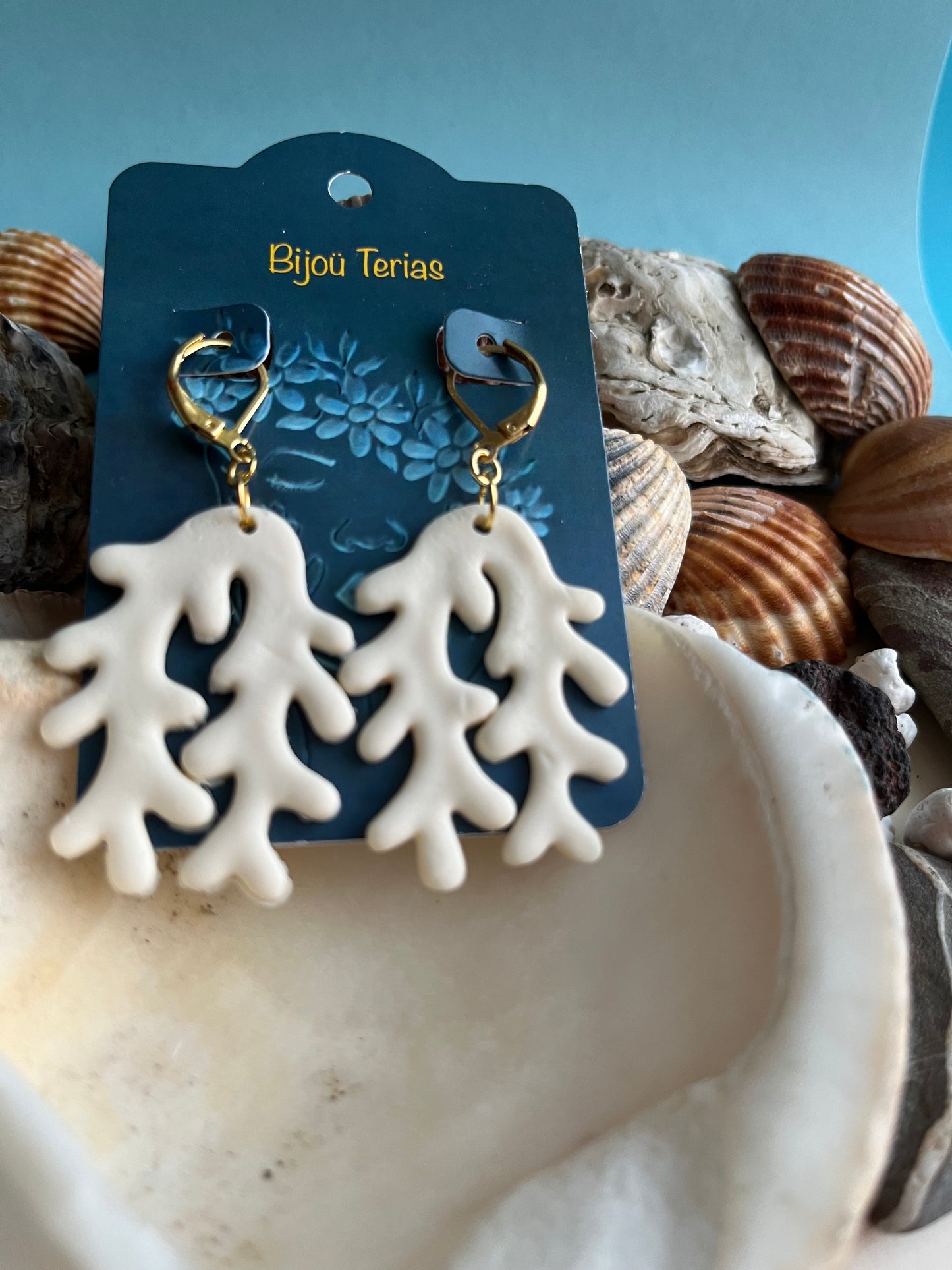 Pendientes Coral Champán