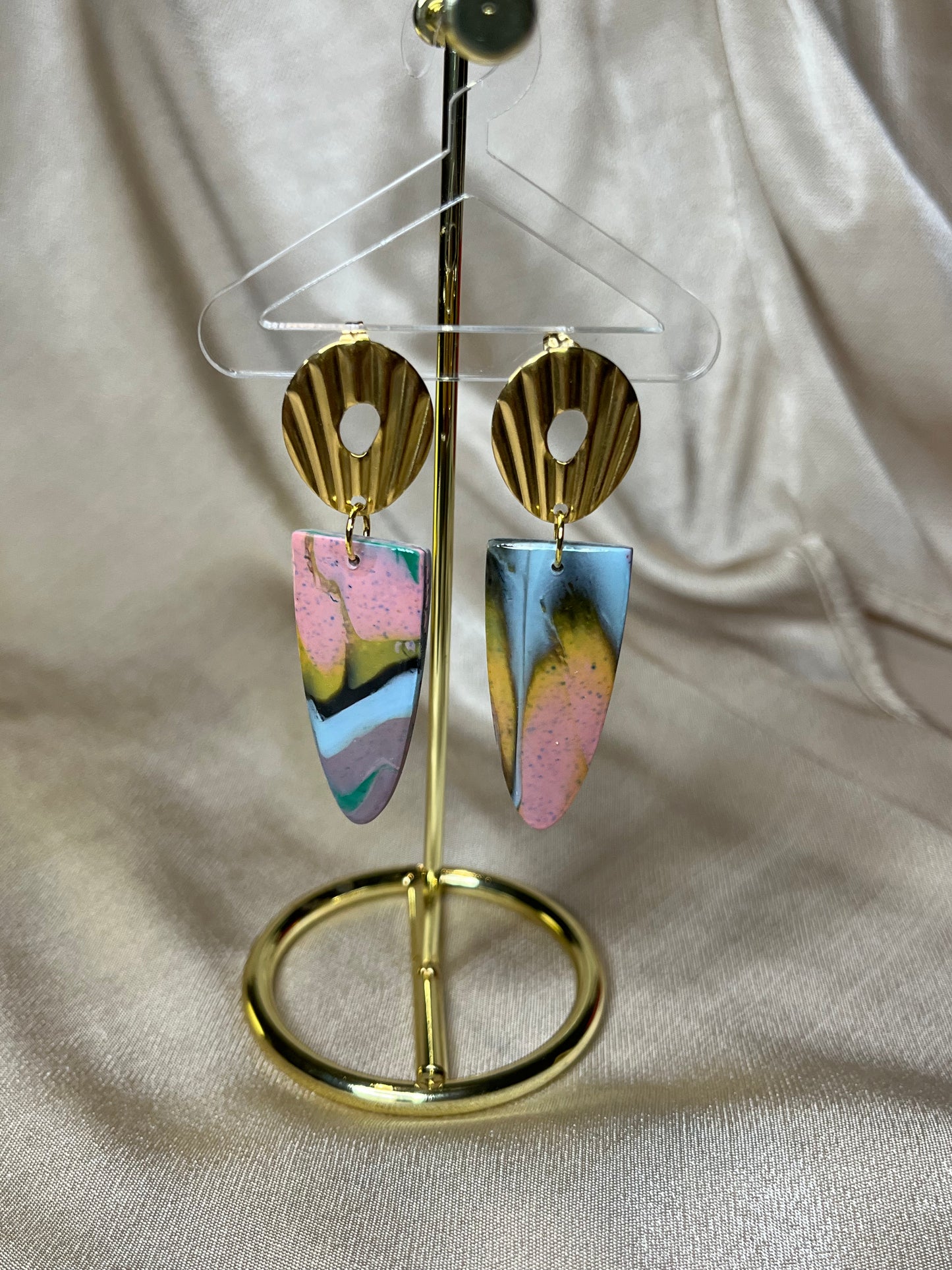 Pendiente Lágrima Pastel