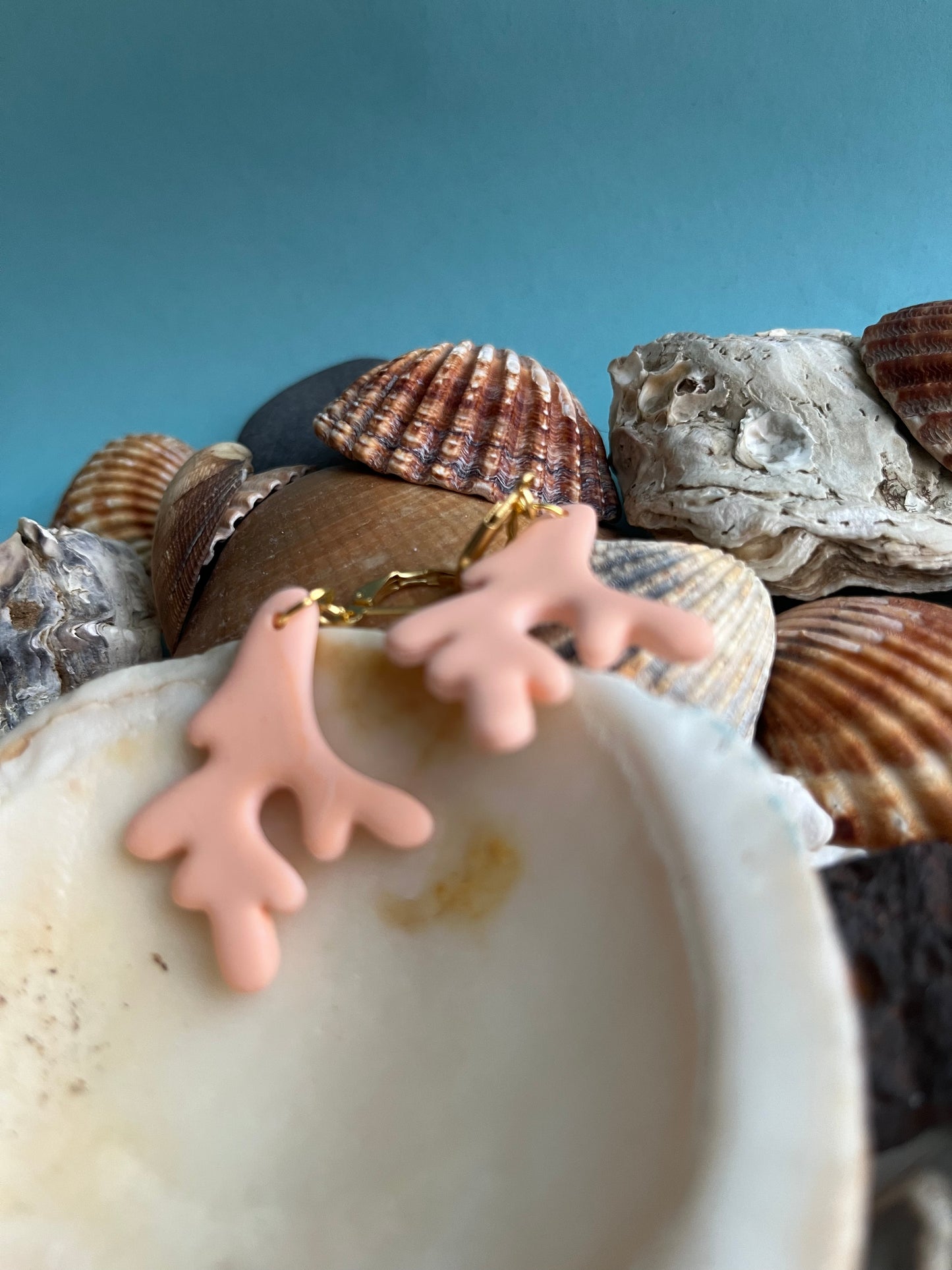 Pendiente Coral Peache Modelo 1