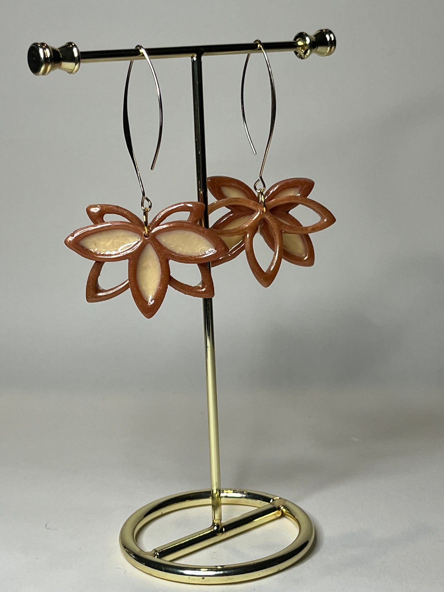 Pendientes Flor Calada Oro