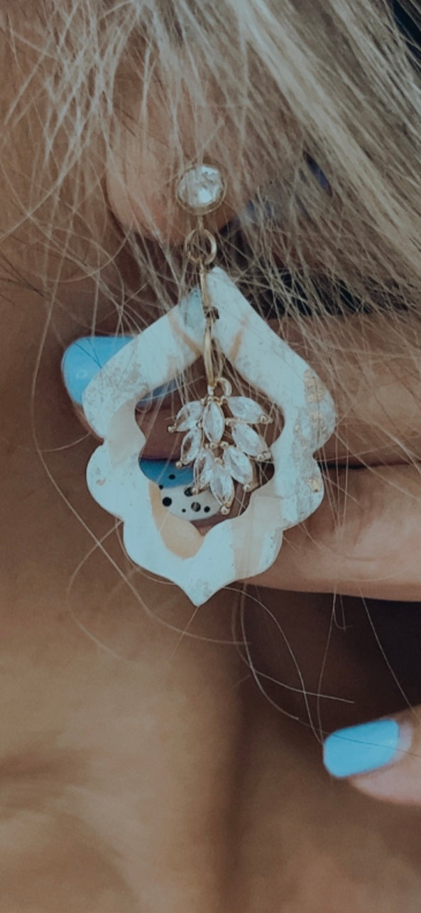 Pendiente Brillantes Colección Mármol Tierra