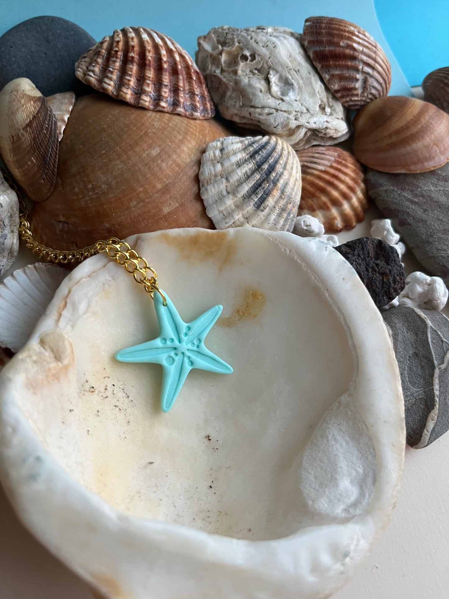 Conjunto Collar y Pendientes Estrella Mar