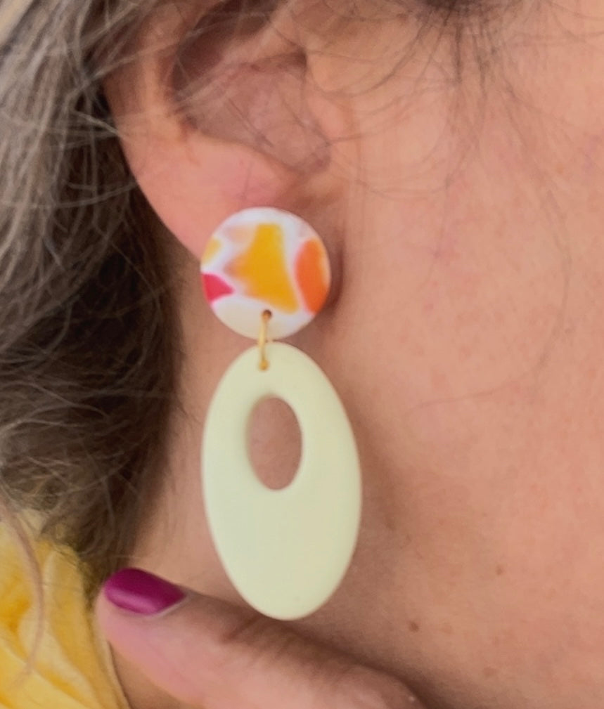 Pendiente Charm Amarillo