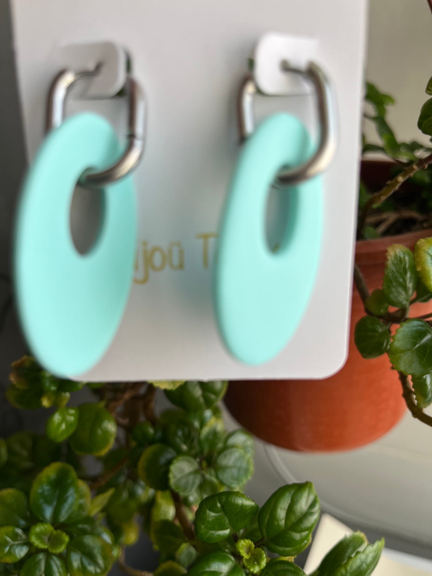 Pendientes Charm Menta