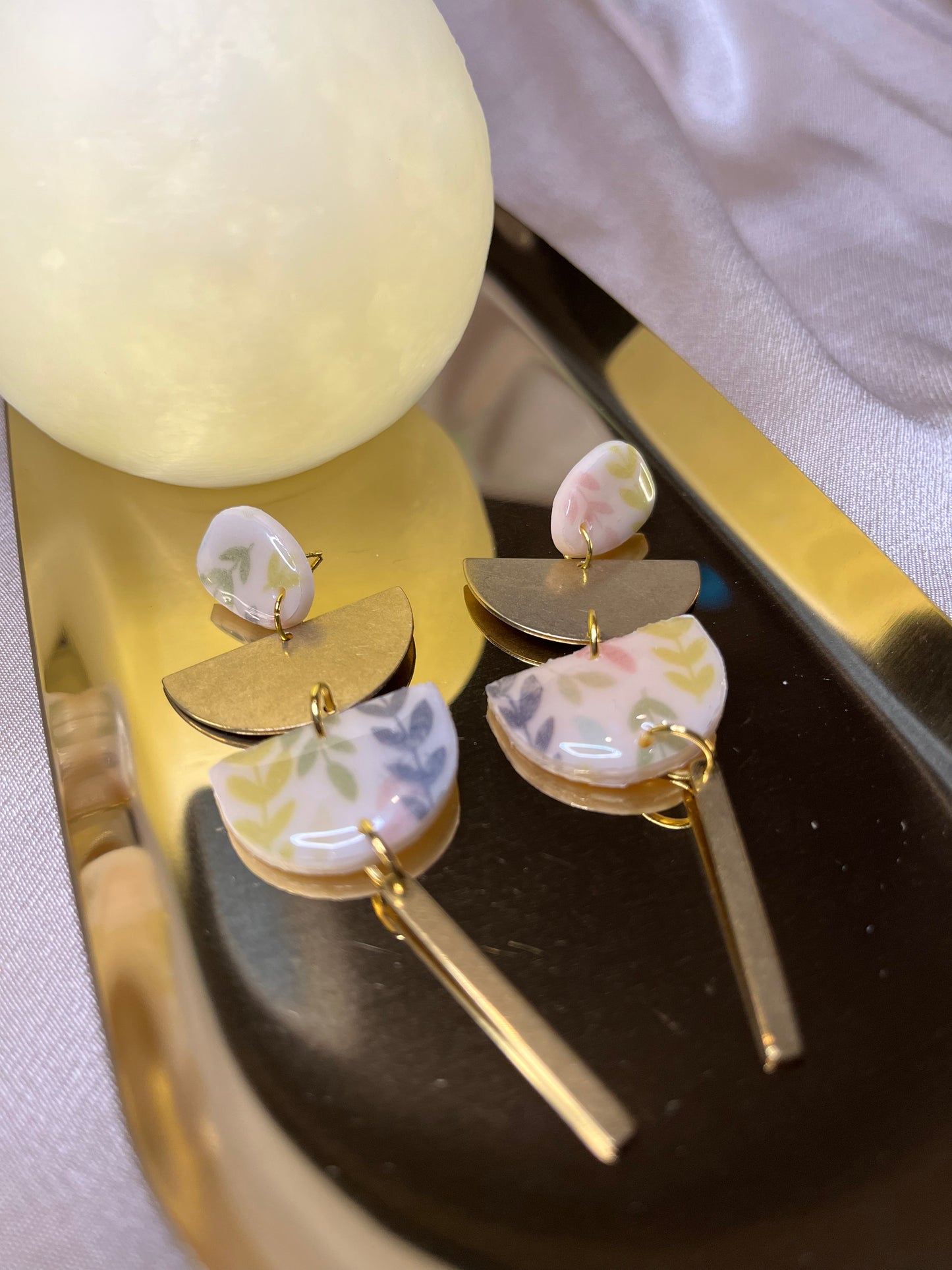 Pendiente Hojitas Largo