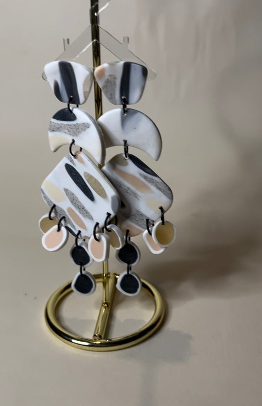 Pendientes Laura Colección Mármol Gris