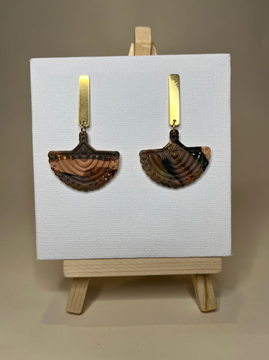 Pendiente Abanico Tierra