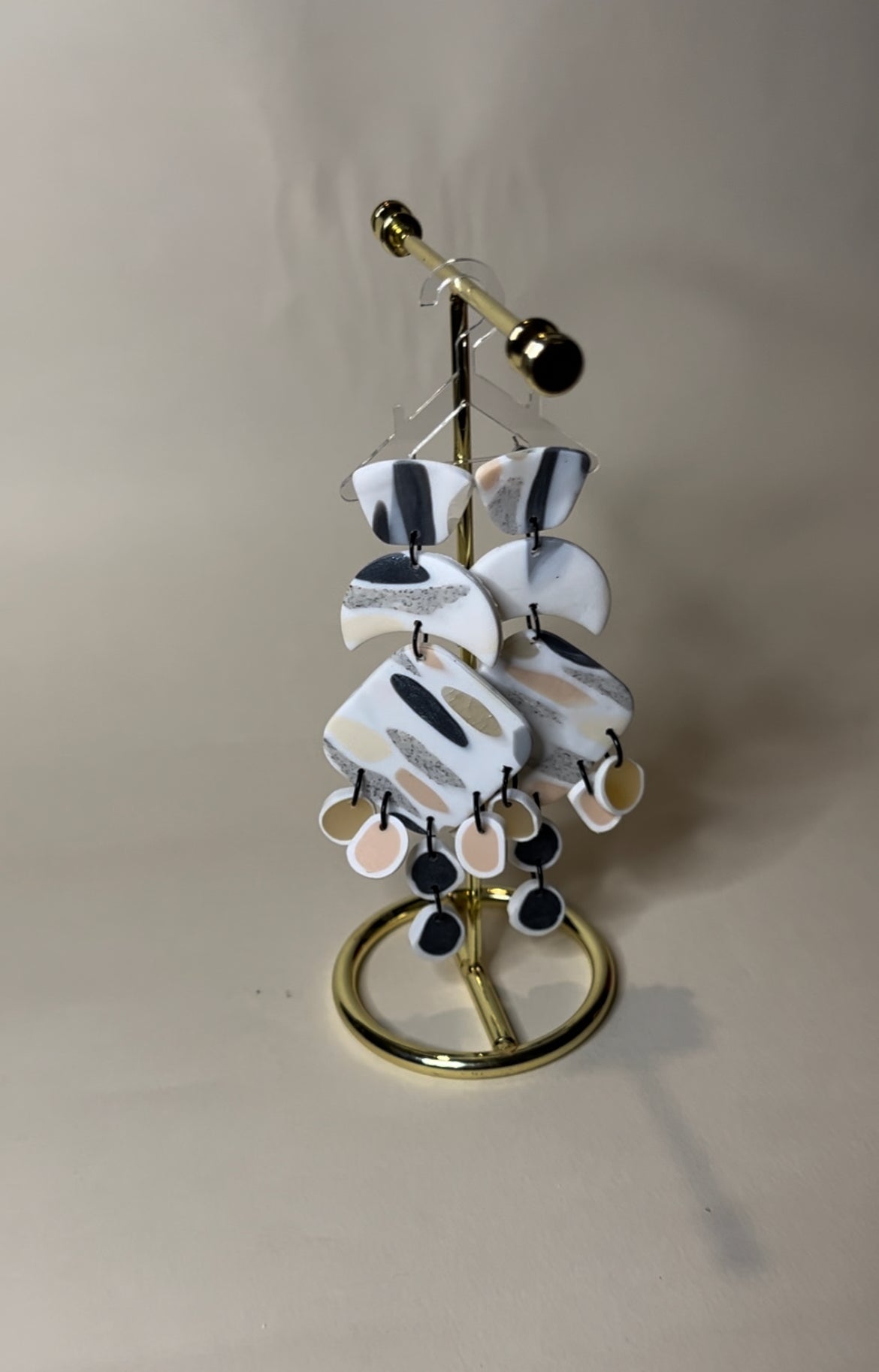 Pendientes Laura Colección Mármol Gris