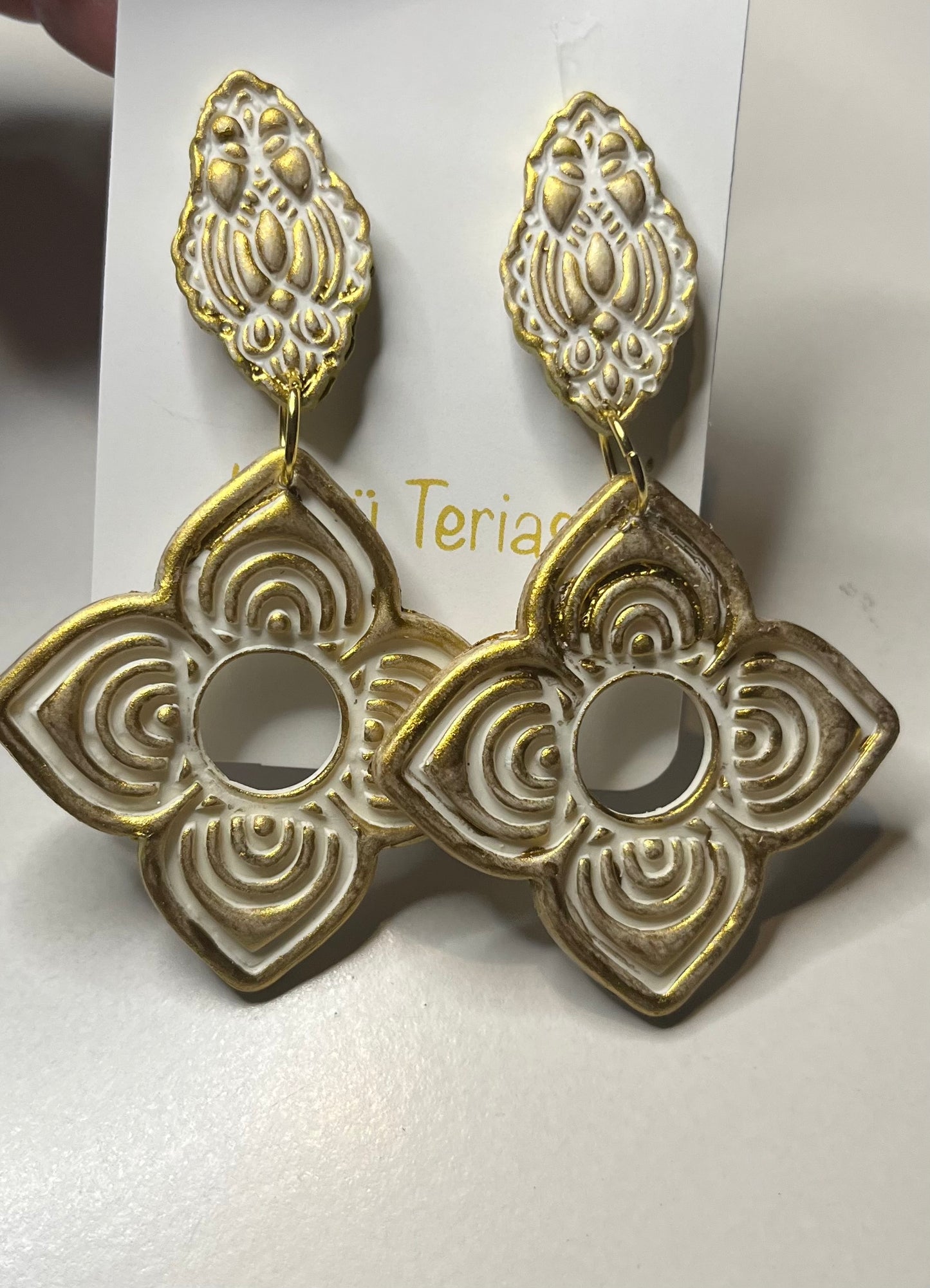 Pendiente Flor Étnica