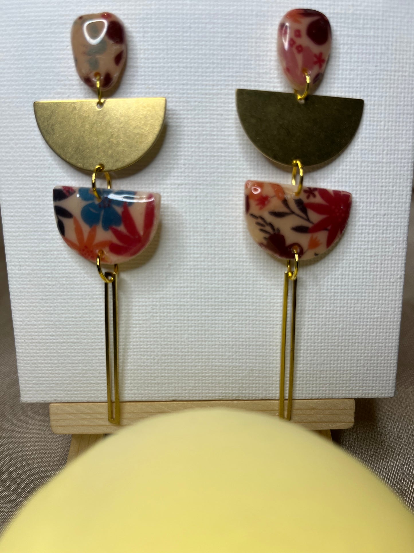 Pendiente Floral Largo