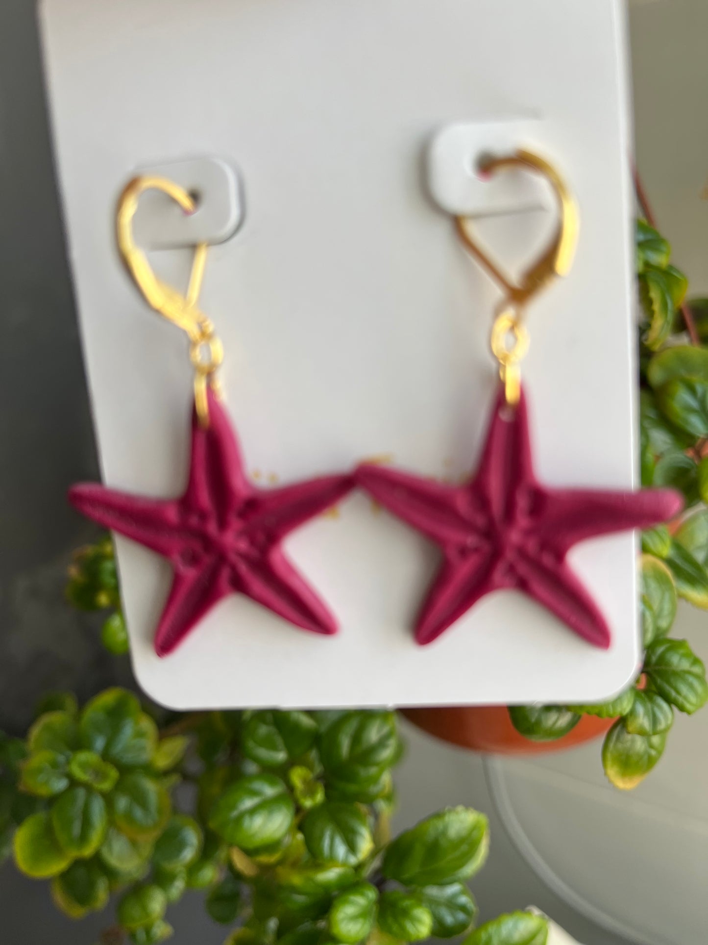 Pendientes Estrella Mar Amarilla
