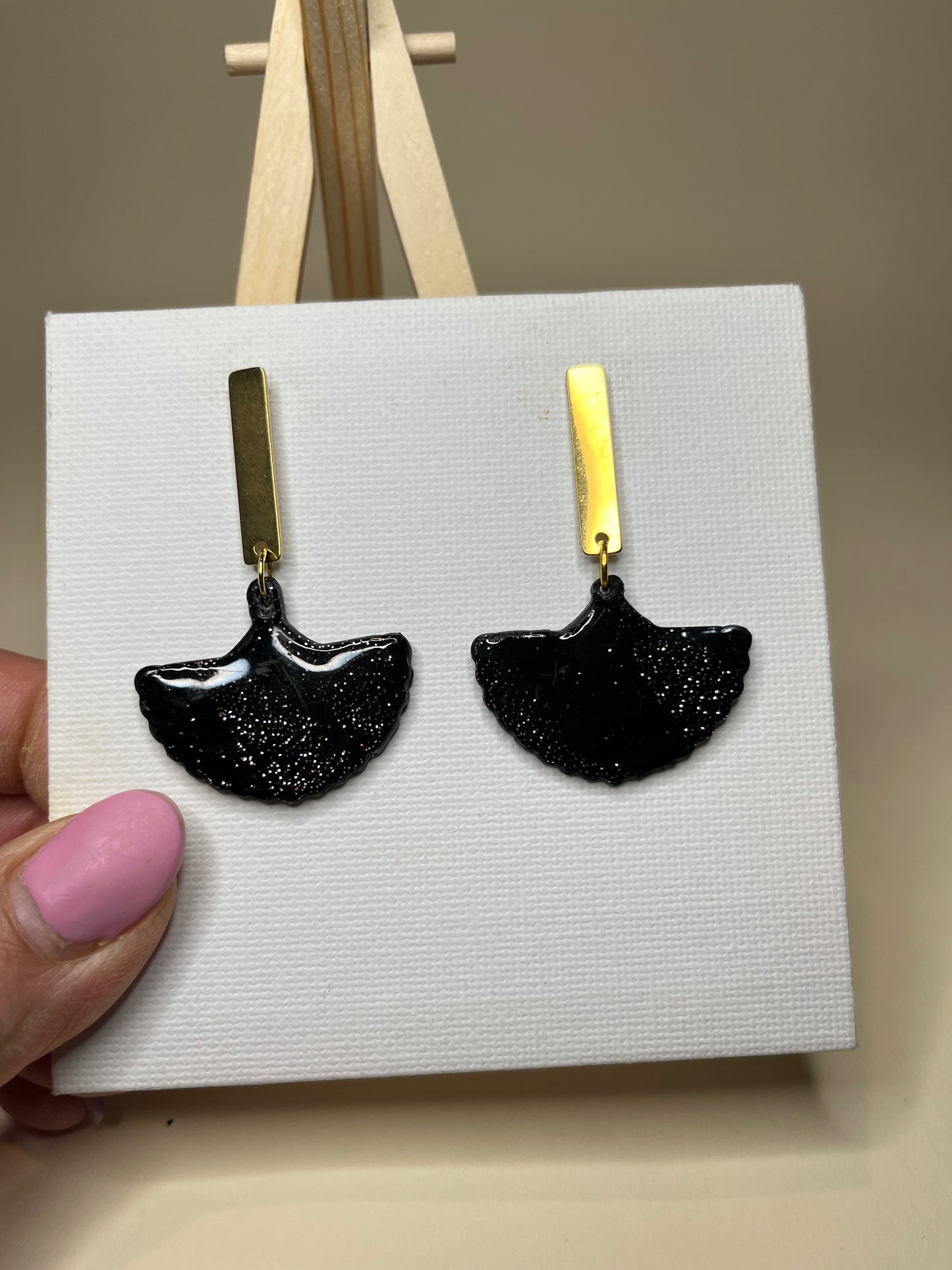 Pendientes Boho Negro