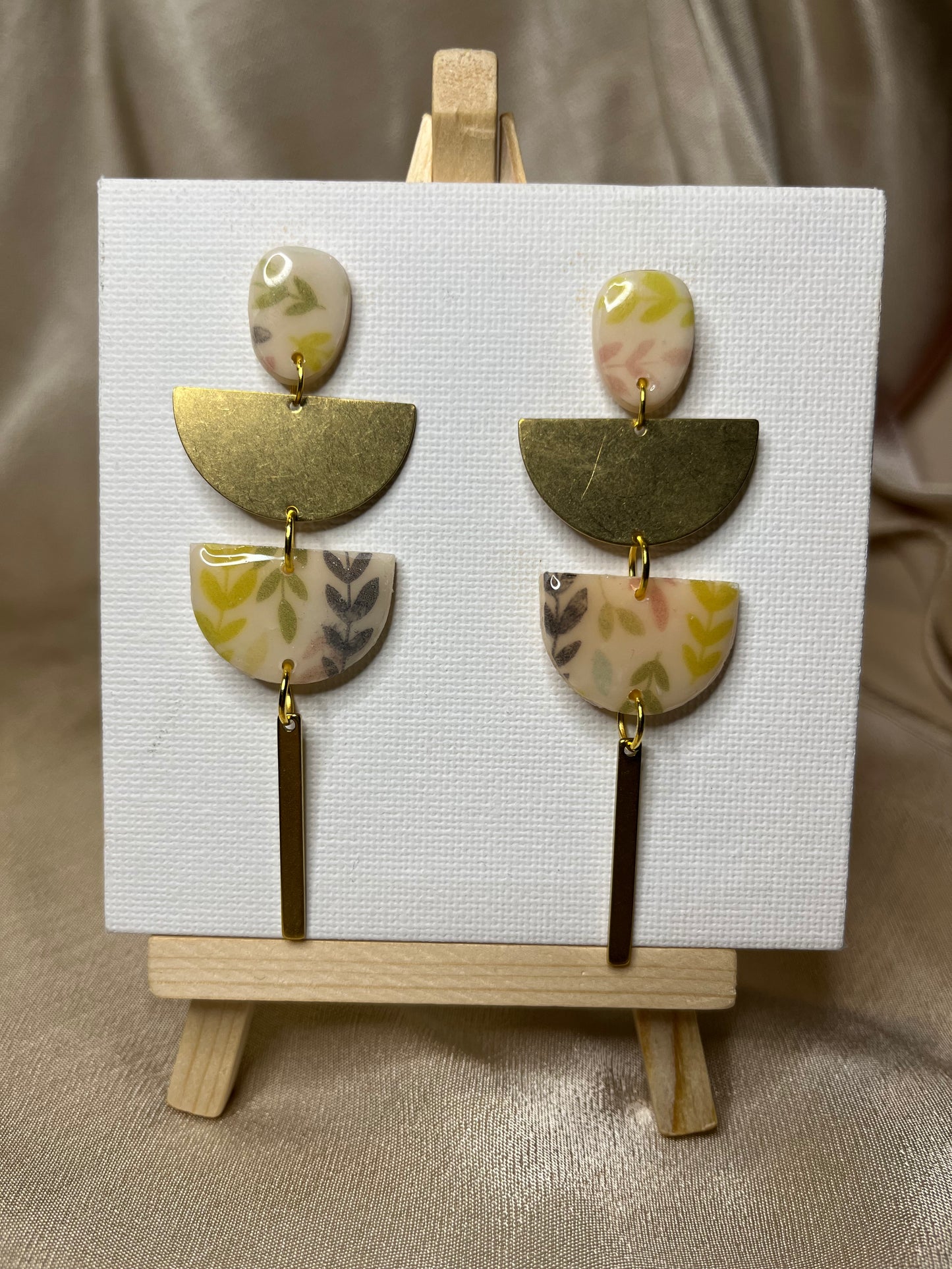 Pendiente Hojitas Largo