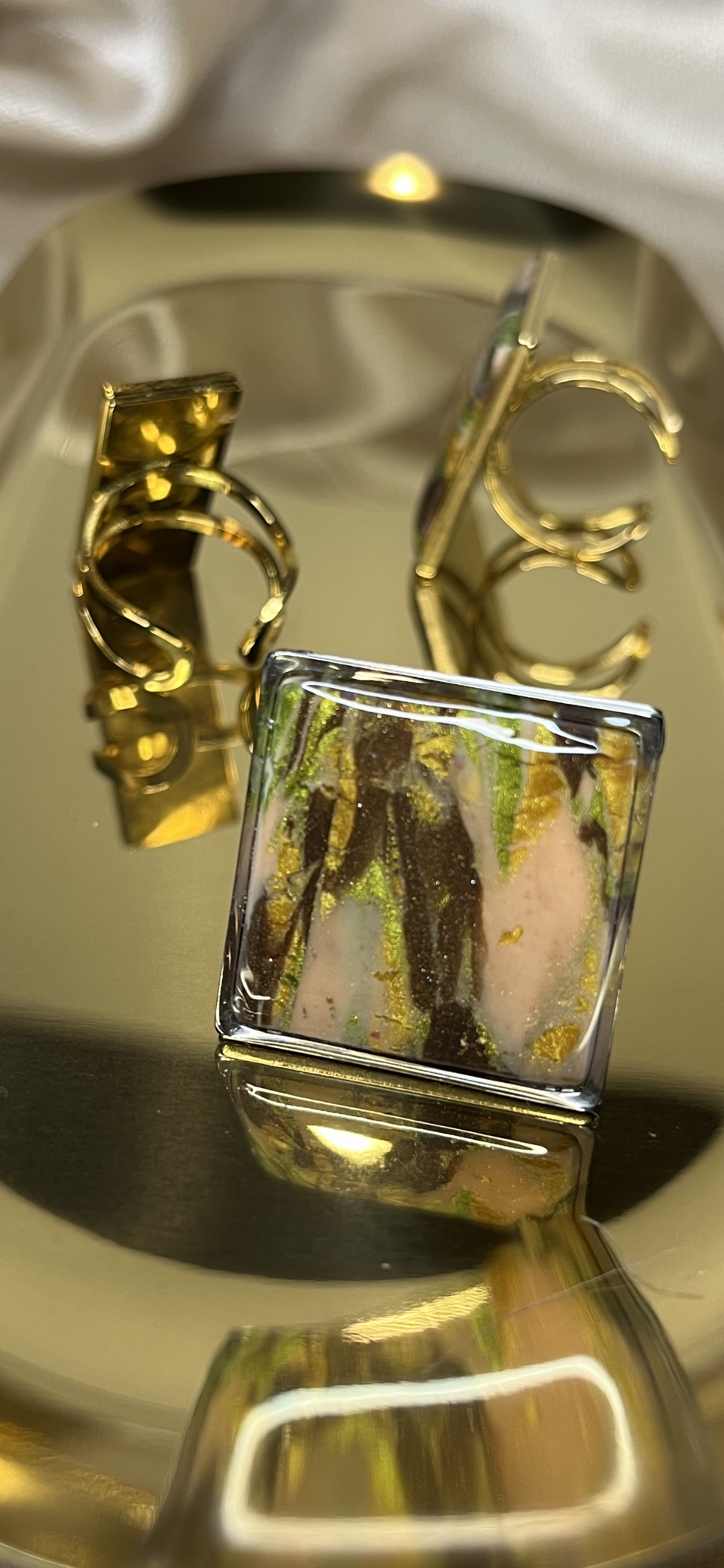 Anillo Camuflaje Cuadrado