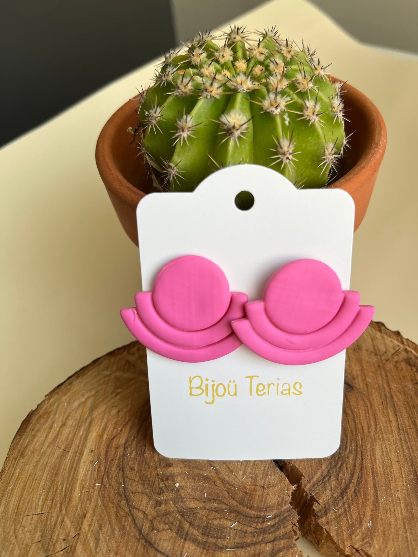 Pendiente Gladis Fucsia
