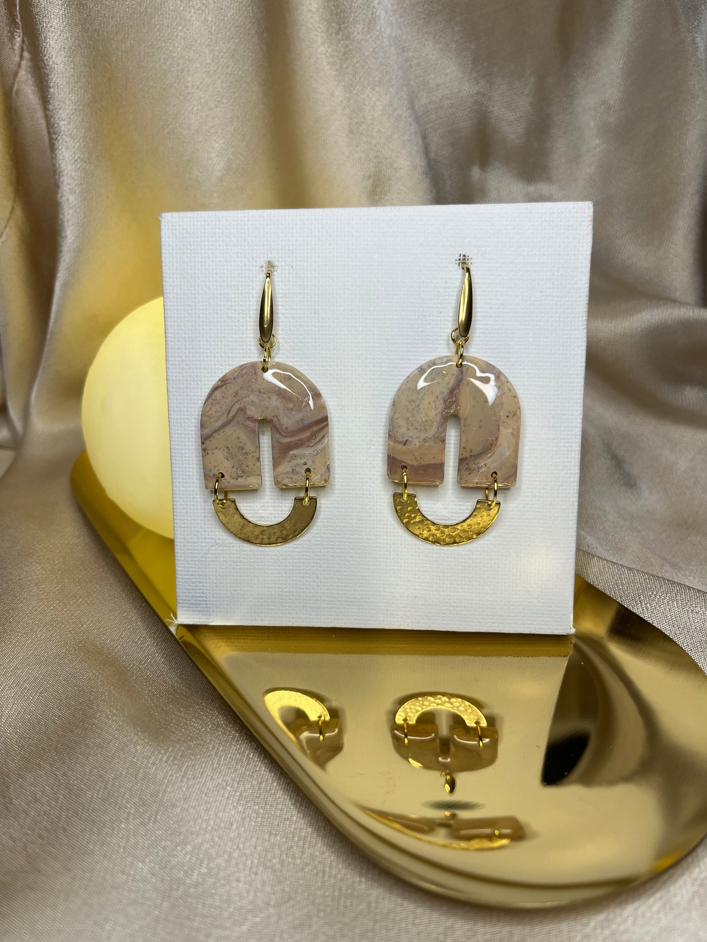 Pendiente Susan Beige