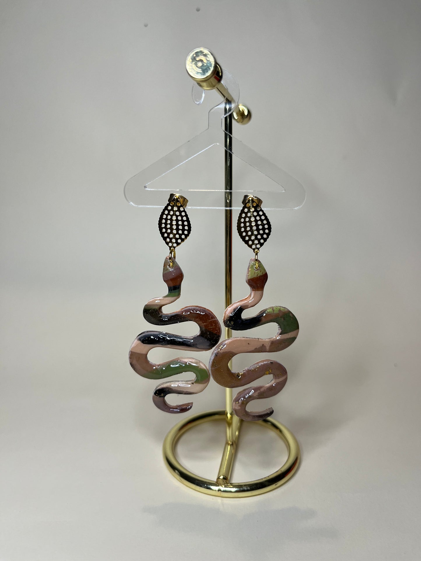 Pendientes Serpiente Oro