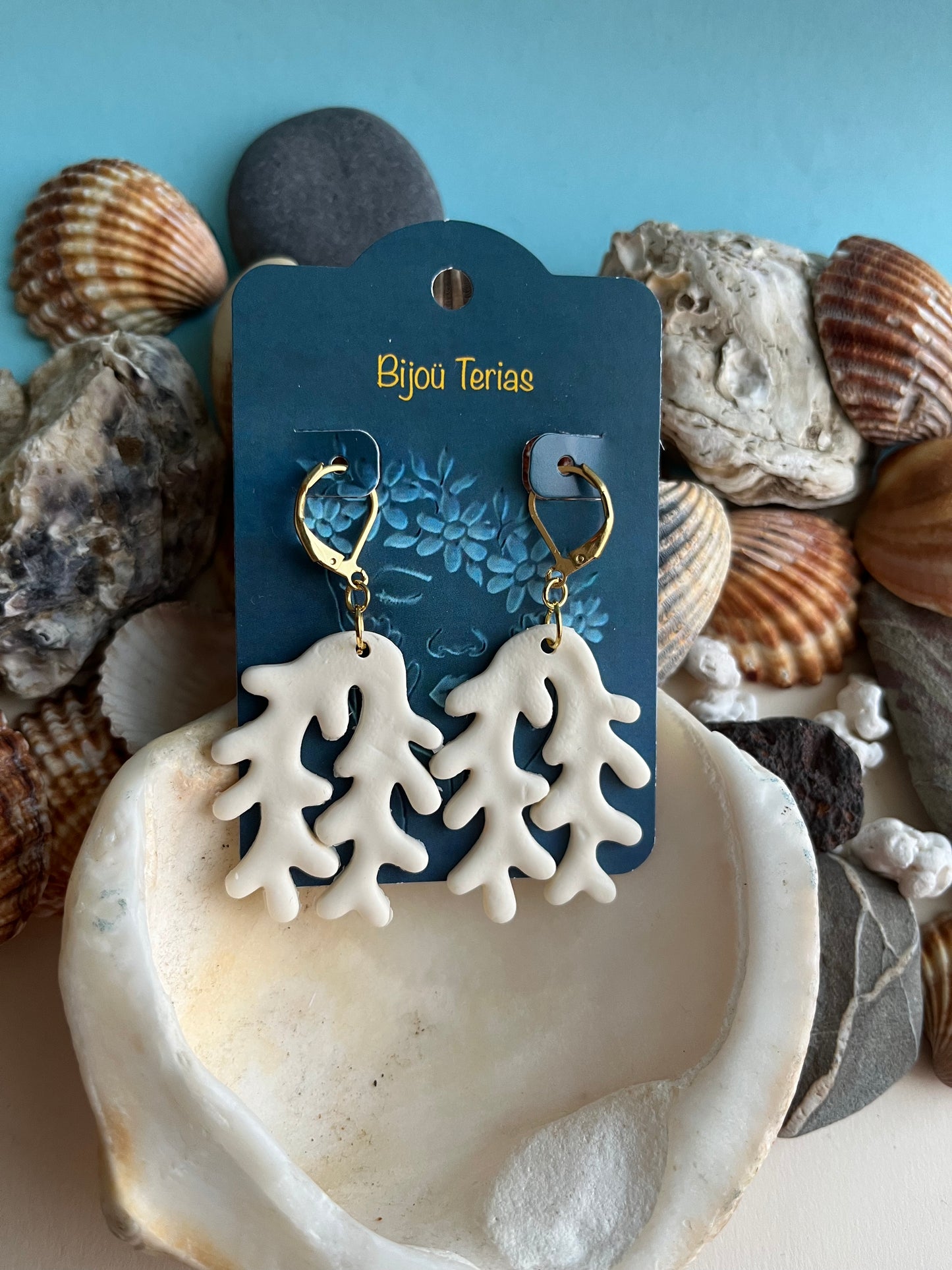 Pendientes Coral Champán