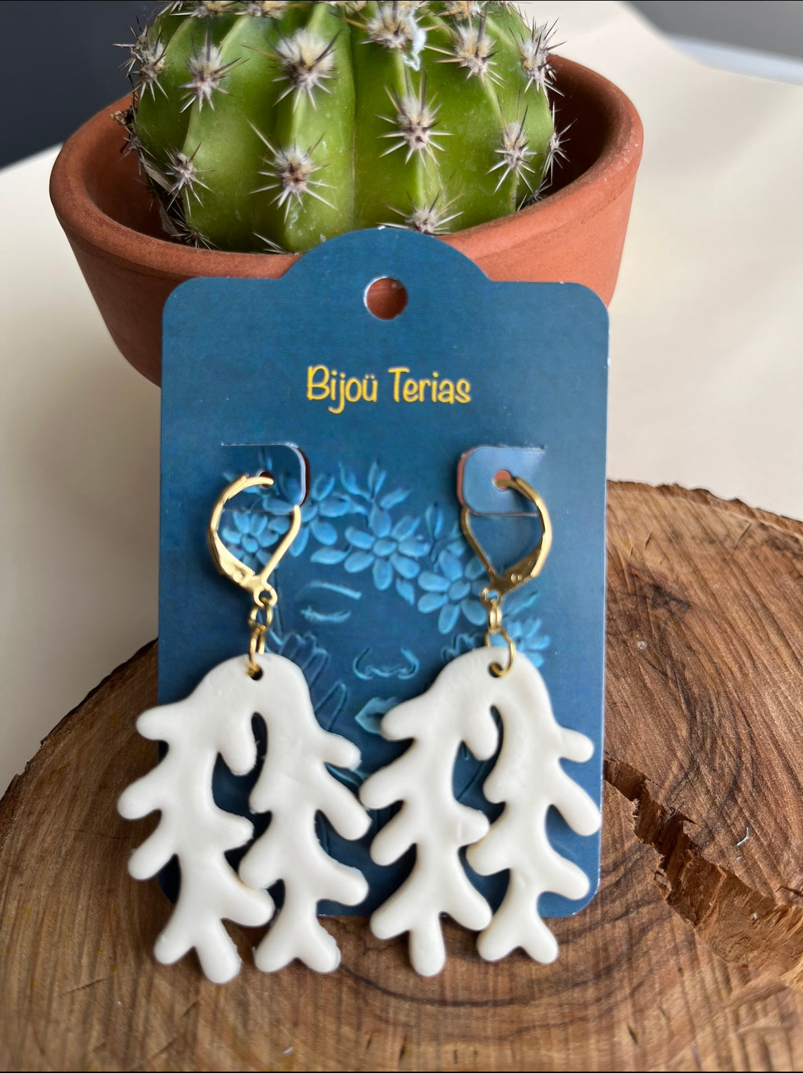 Pendientes Coral Champán