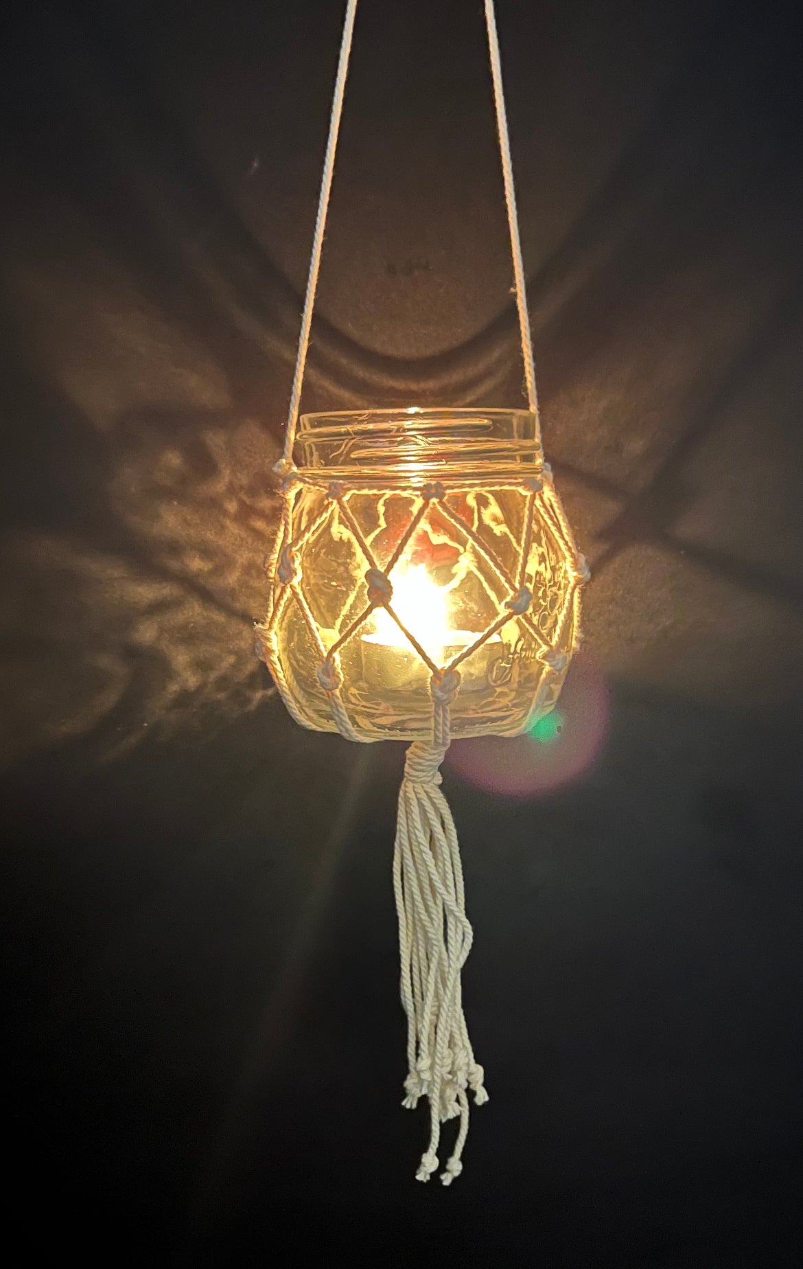 Portavelas Colgante Boho