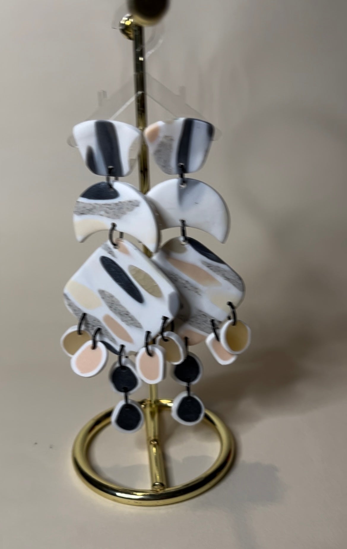 Pendientes Laura Colección Mármol Gris