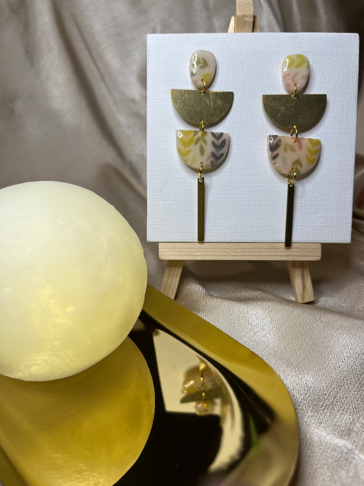 Pendiente Hojitas Largo