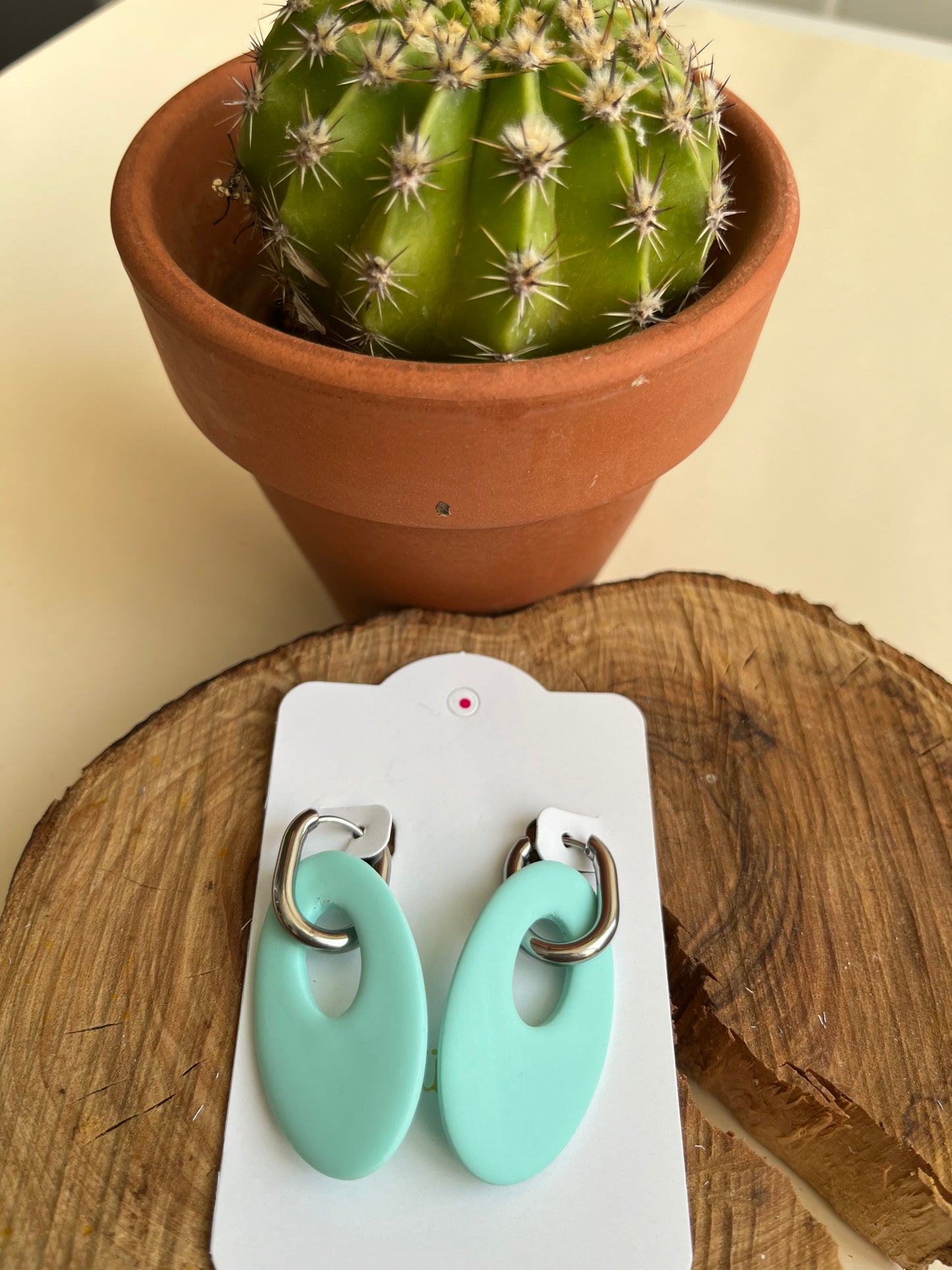 Pendientes Charm Menta
