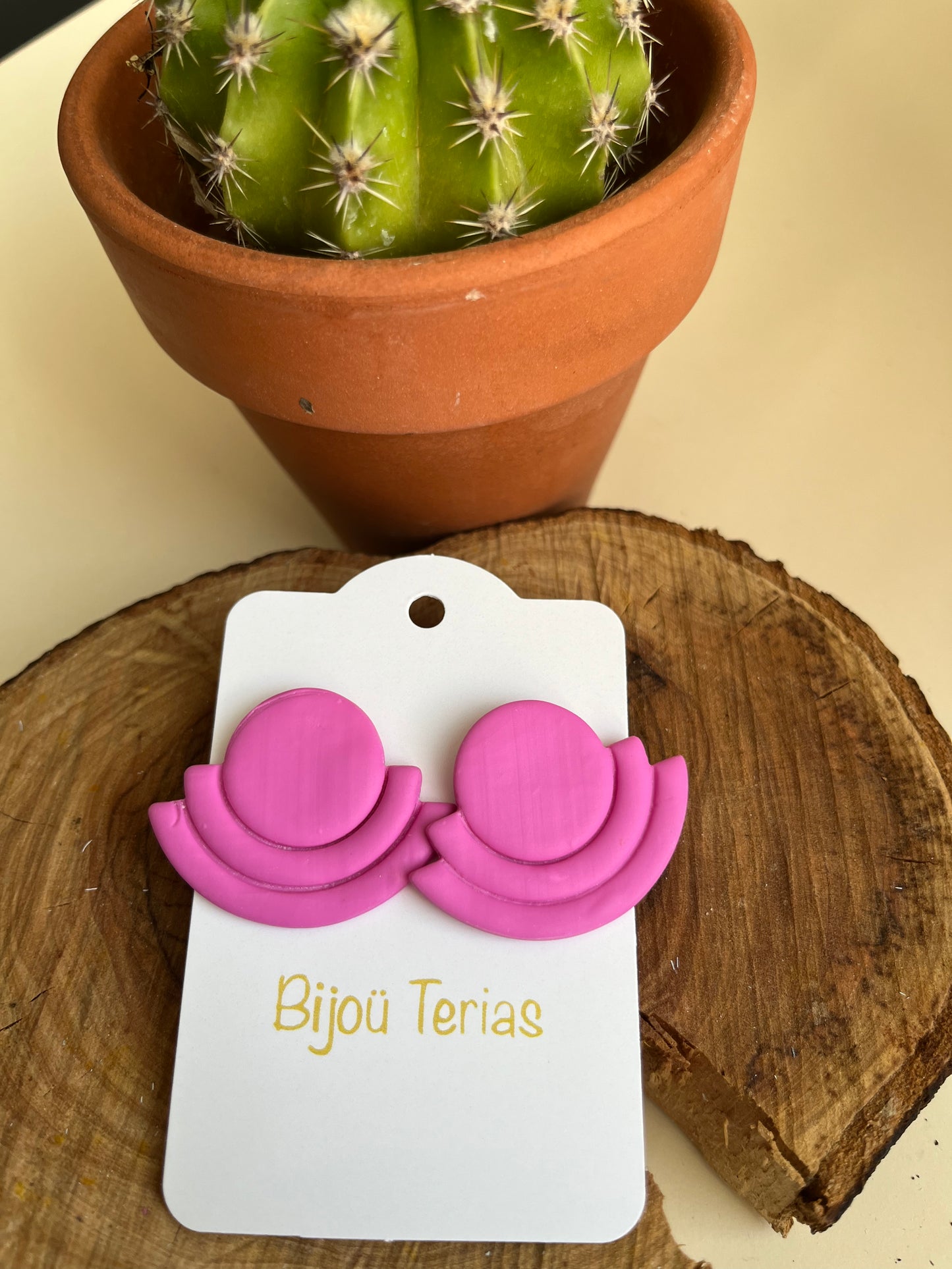 Pendiente Gladis Fucsia