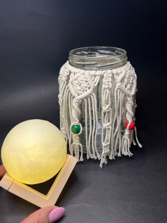 Portavelas Macramé Bohemio