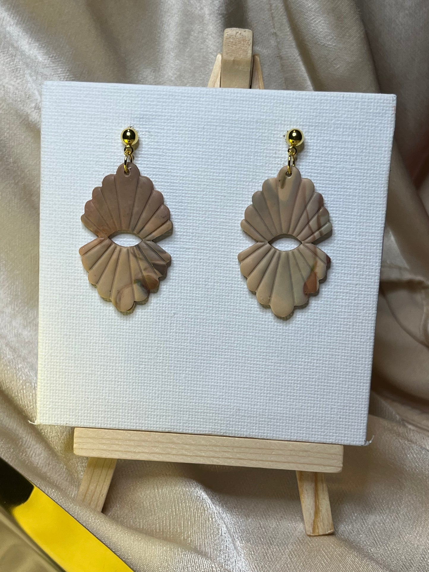 Pendiente Doble Abanico